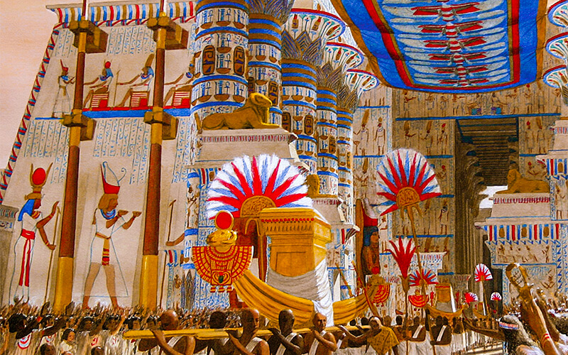A-picture-of-the-Opet-Festival-in-ancient-Egypt
